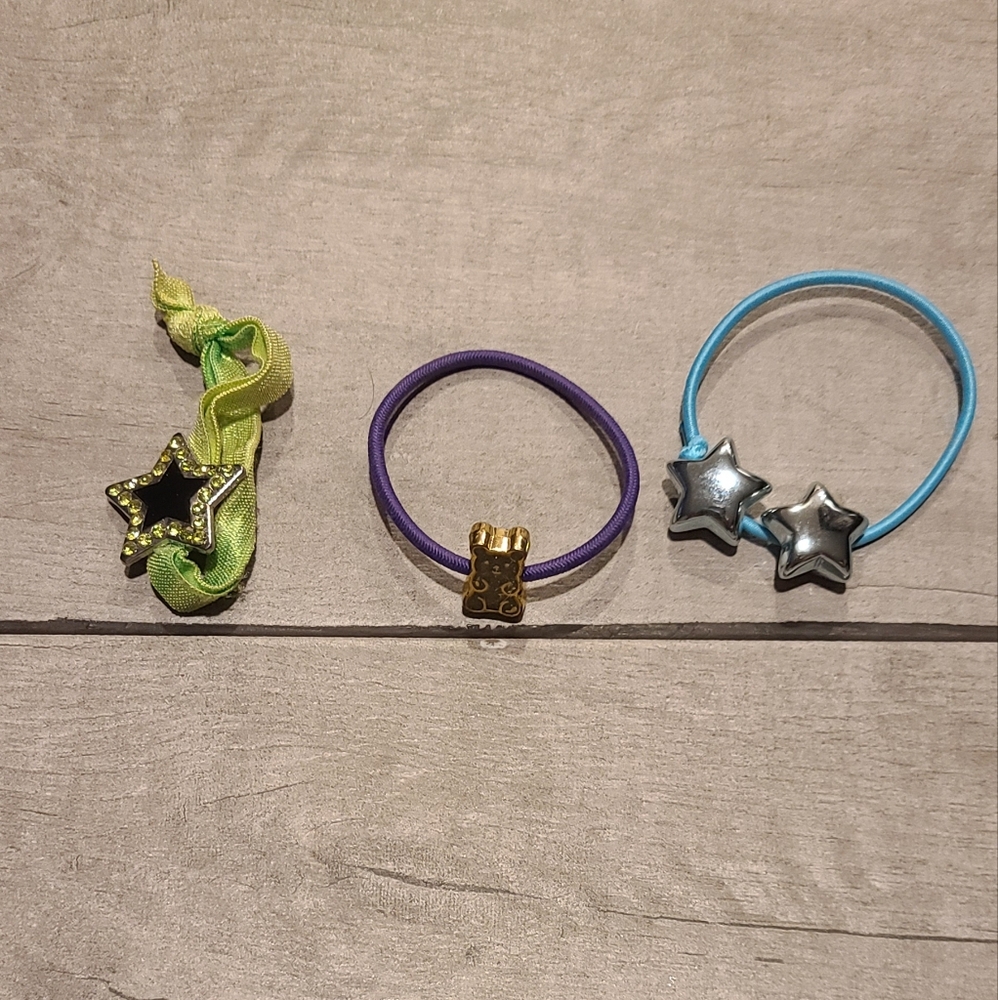 🍦Gem design ponytail holders
